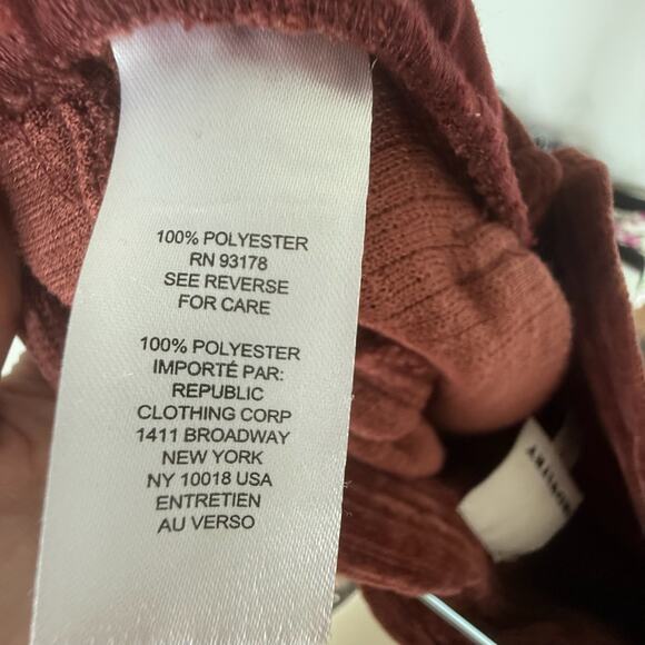 Corduroy Wide Leg Pants Rust Vintage Inspired Fall Fit Indie Style Size 6 - Picture 6 of 6